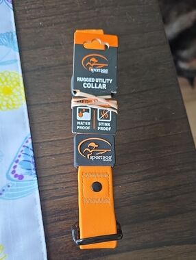 Rugged Utility Dog Collar — Orange